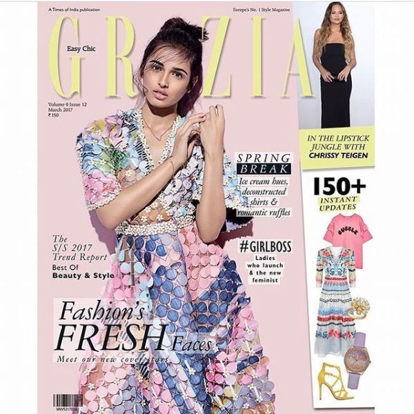 Namrata poses for a magazine cover