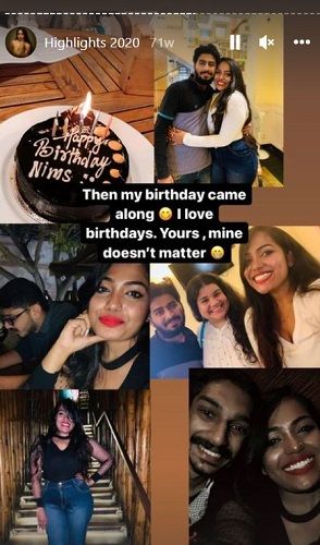 Nimisha PS’ Instagram highlights about her birthday