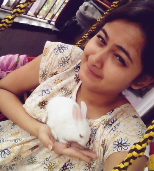 Pallavi Dey and her pet