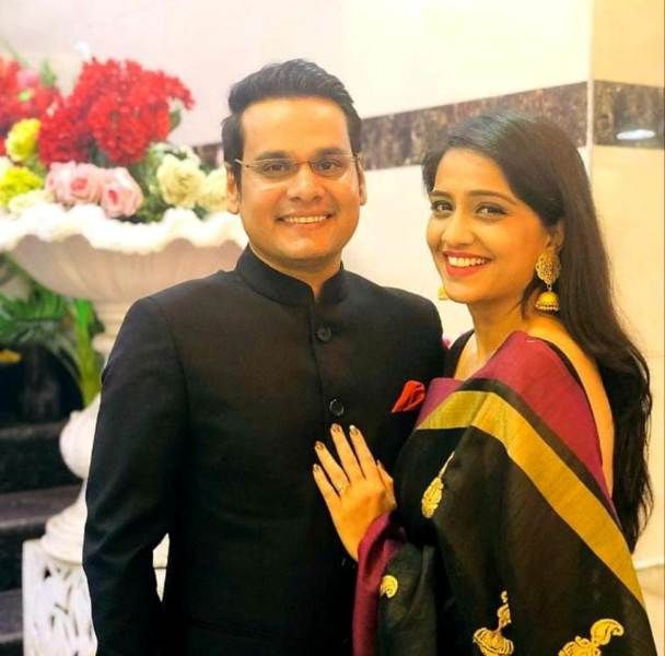 Payodhi with her husband Amit