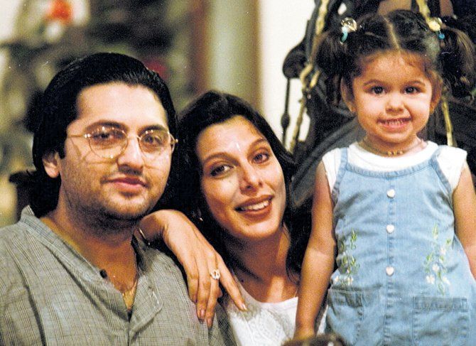 Pooja Bedi with Ex-husband Farhan Furniturewala and daughter Alaya F