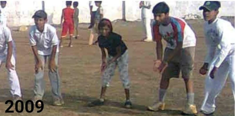 Pooja Vastrakar's childhood photo of her playing with some boys