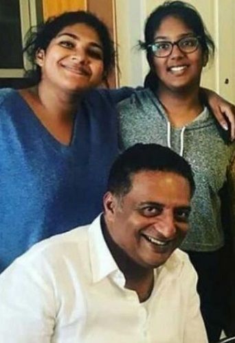 Prakash Raj with his daughters