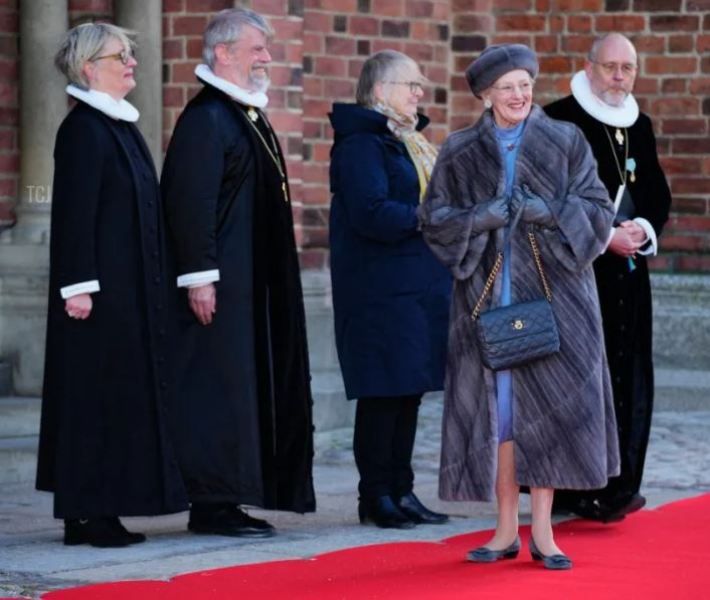Queen Margrethe II during the celebration of her Golden Jubilee at the Parliament
