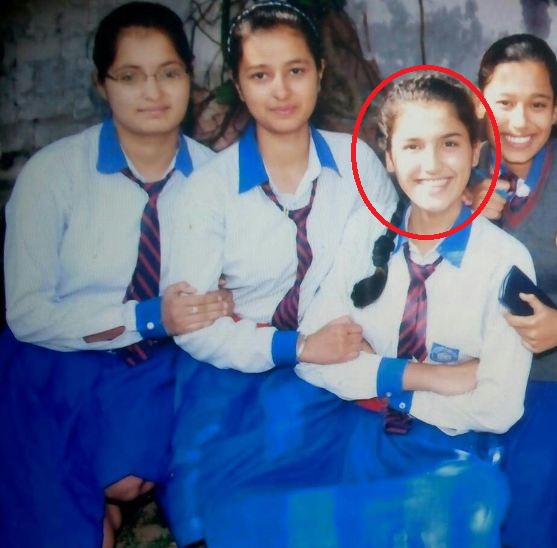 Sakshi Sharma in her school days