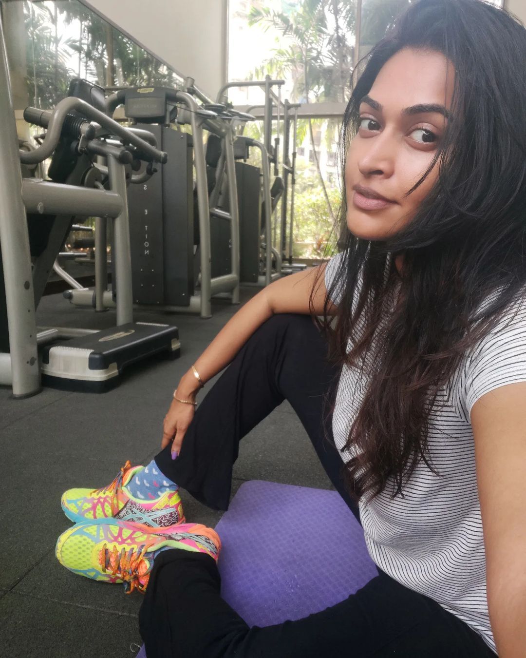 Salony Luthra in a gym