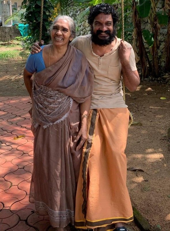 Sanal Kumar Sasidharan with his mother