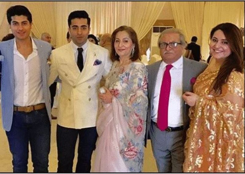 Sheheryar with his parents and siblings.