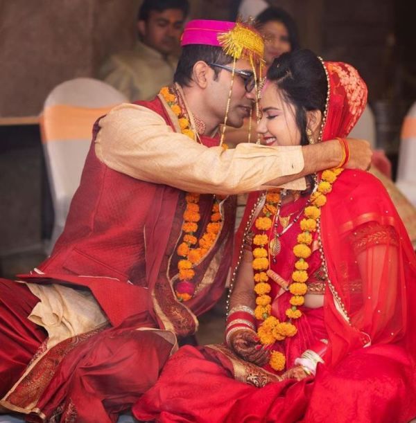 Shruti Ranjan and Arunabh Kumar's wedding picture