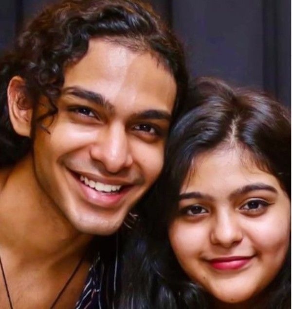 Siddharth with his younger sister