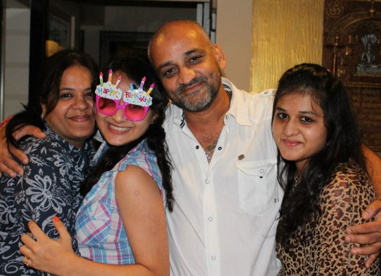 Simi Talsania with her family