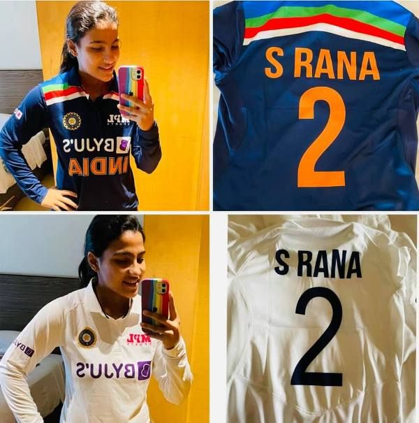 Sneh Rana's jersey number