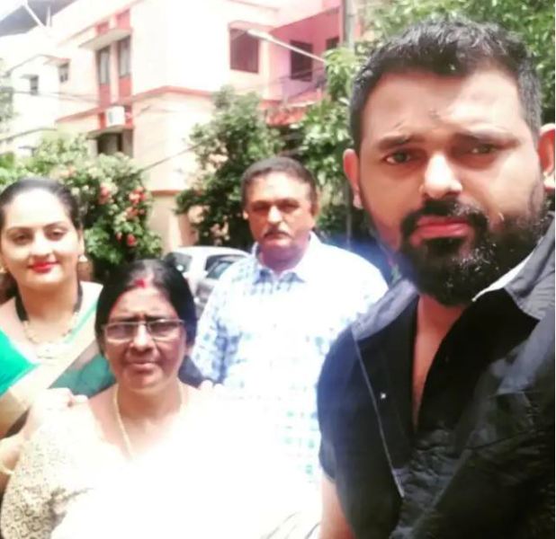 Suchithra with her family