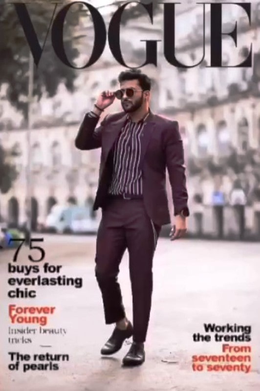 Tanish Ghorpade on the cover of vogue magazine