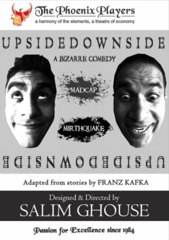 Poster of the play, Upsidedownside poster