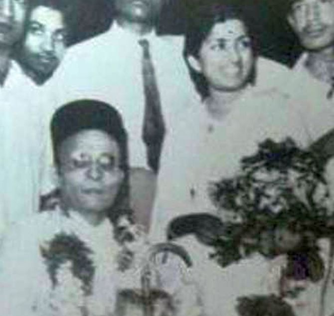 Veer Savarkar with Lata Mangeshkar