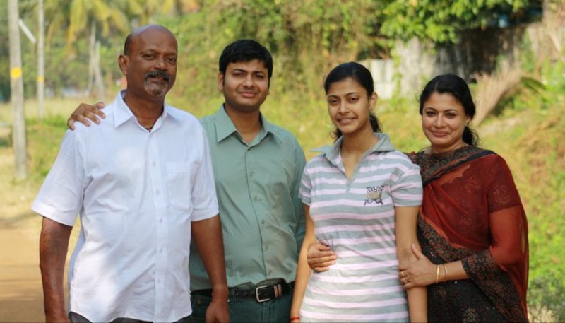 Vinay Madhav with his family