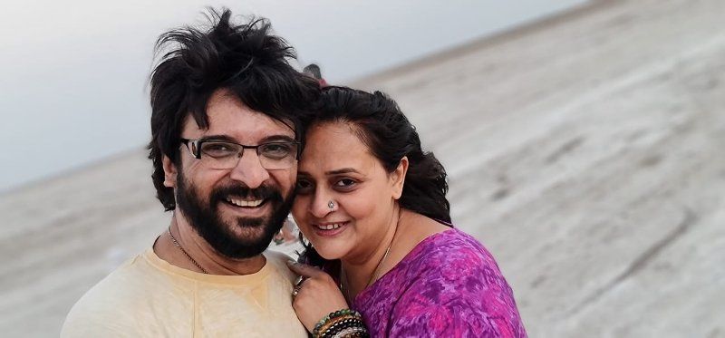 Vipul Vithlani with his wife