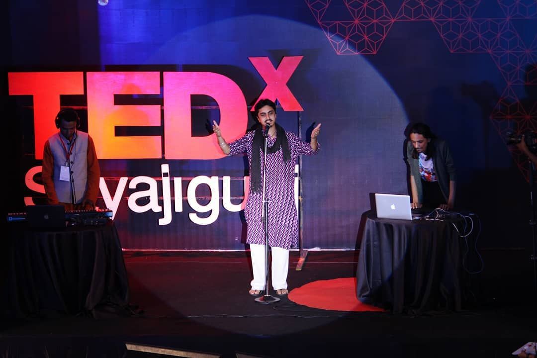 A glimpse of Aditya's performance for TEDx