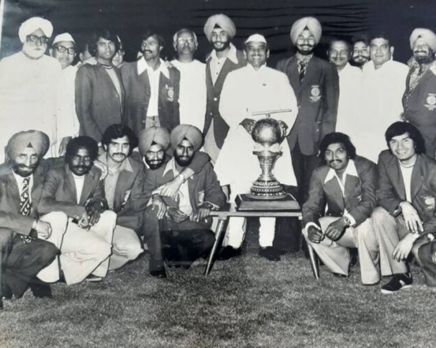 1975 World Cup winning Indian hockey team