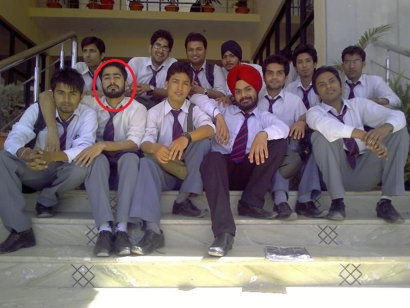 A picture of Naveen Pandit with his friends