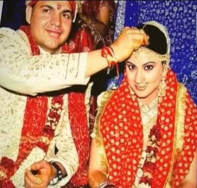 A picture of wedding ceremony of Priya Malik and Bhushan Malik