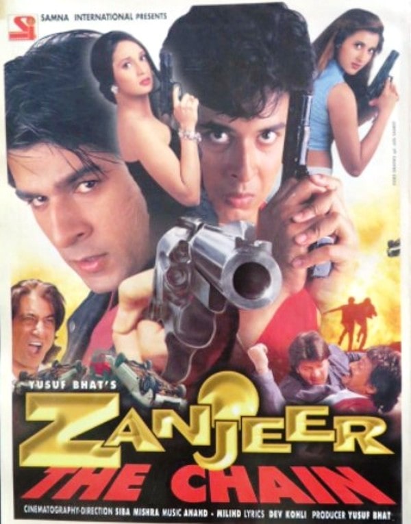 A poster of the Bollywood film Zanjeer