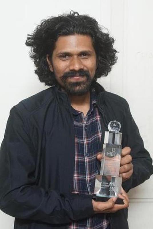 Actor of the play, Sainath Ganuwad, after receiving the META Award for Best Actor in 2018