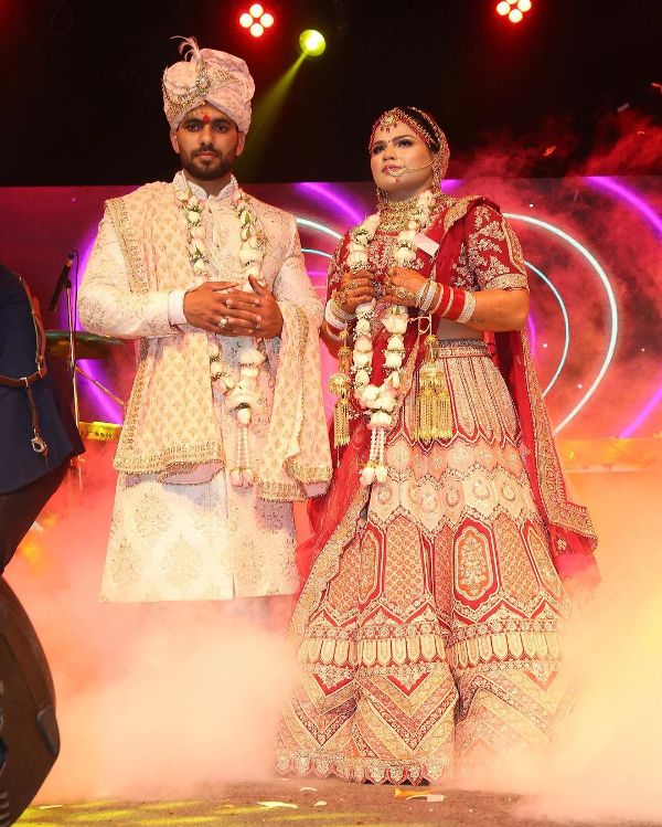 Divya Kakran and Sachin Pratap Singh's wedding photo