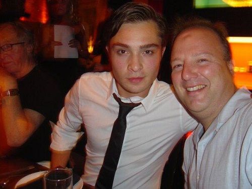 Ed Westwick with his brother Guy Barlow Westwick
