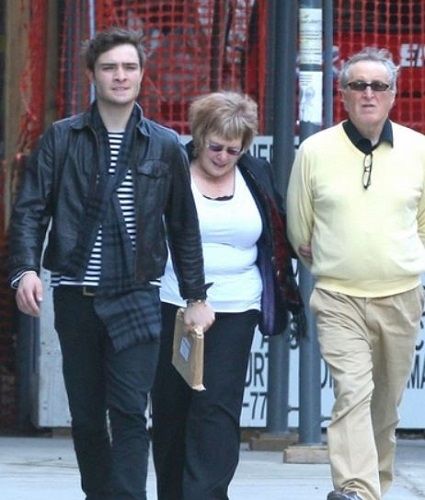 Ed Westwick with his parents