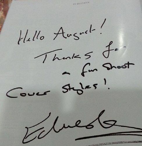 Ed Westwick's autograph