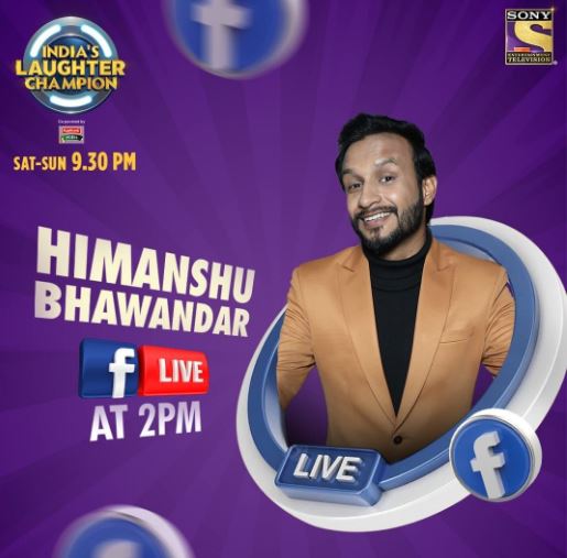 Himanshu Bawandar as a contestant on India's Laughter Champion