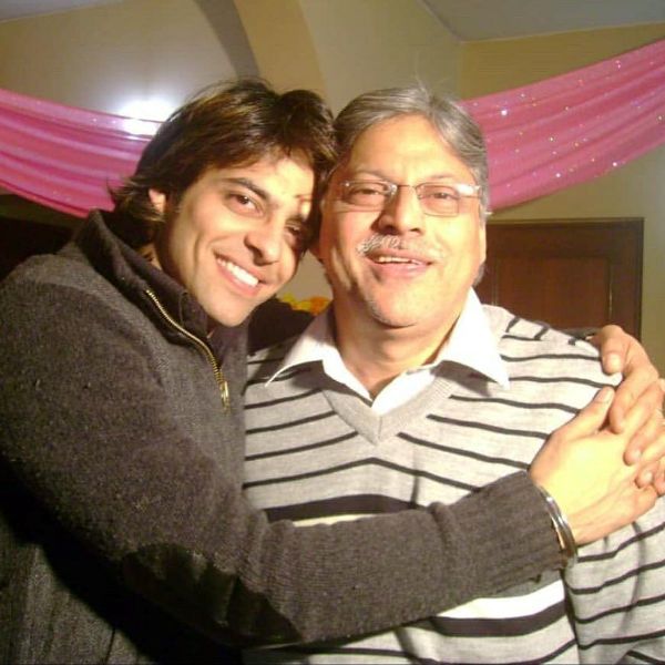 Himmanshoo Malhotra with his father, Ashok Malhotra