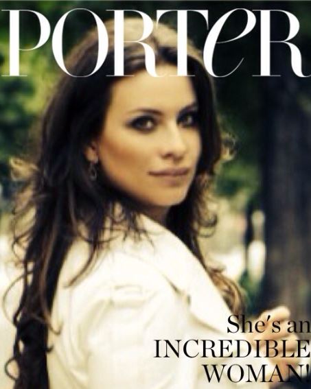 Kasia Gallanio featured on the cover of Porter magazine