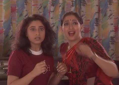 Kishori Godbole in a still from her debut television show Chutki Bajake