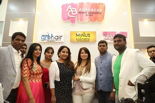 Mahima Chaudhary at the launch event of her clinic