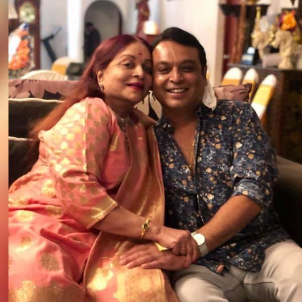 Naresh Babu with his mother