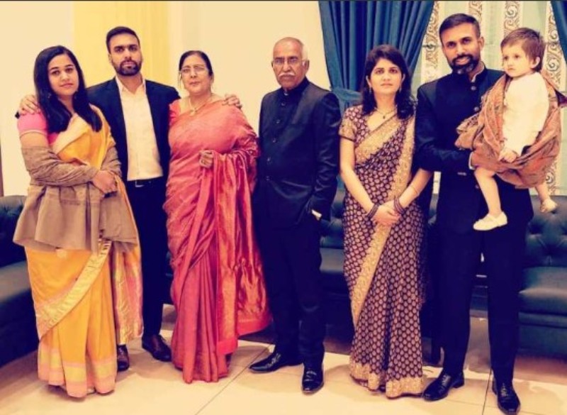 Pritish Narula with his family