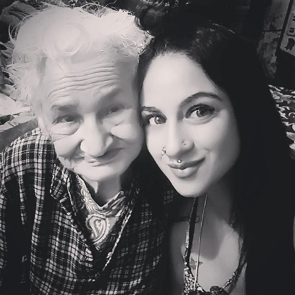 Priya Malik with her grandmother