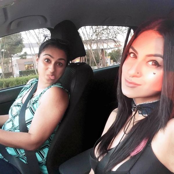 Priya Malik with her sister Neha Malik