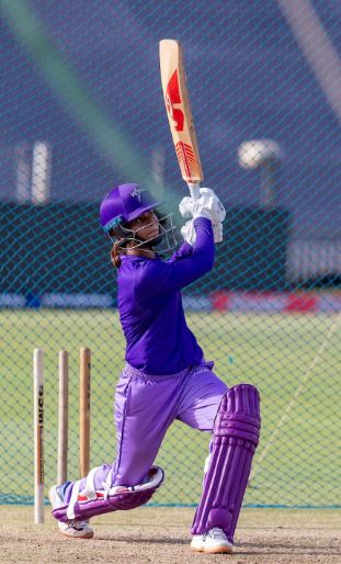 Radha Yadav playing for IPL Velocity at Women's T20 Challenge