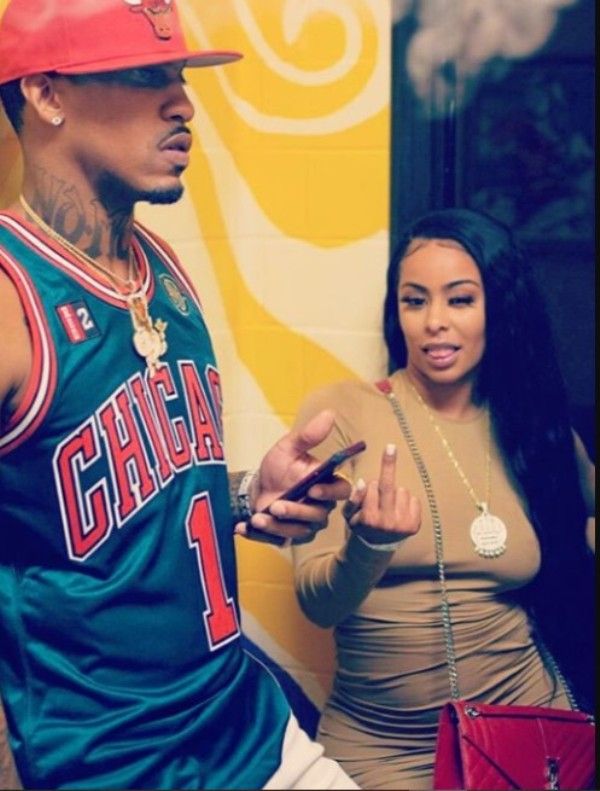 Rapper Trouble with his ex-girlfriend Alexis Skyy
