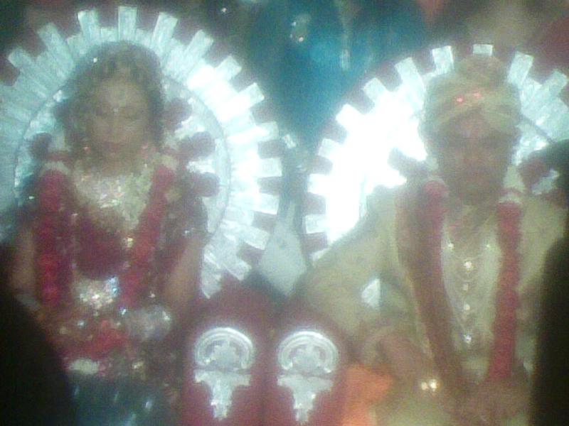 Rinkoo Rahee during his marriage ceremony