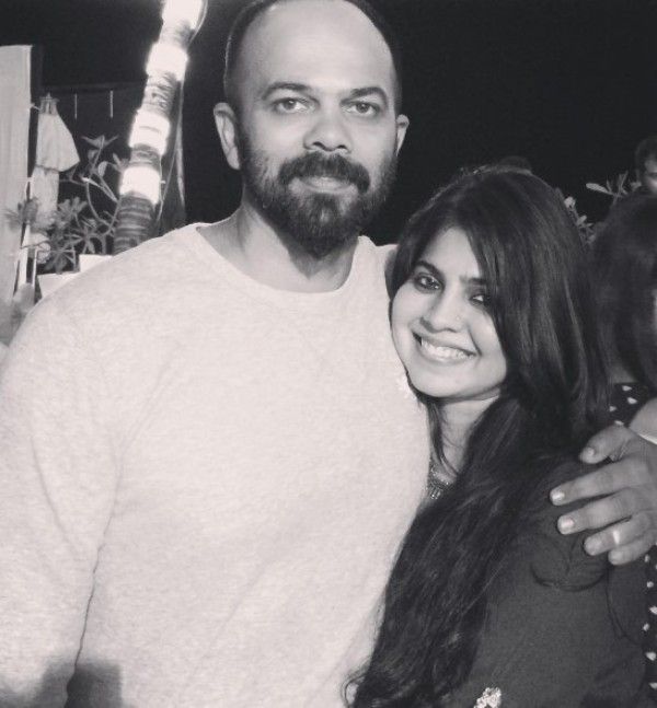 Rohit Shetty with his sister Mehek