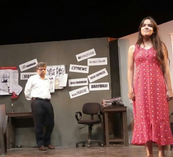 Sehajmeen Kaur during a theatre play