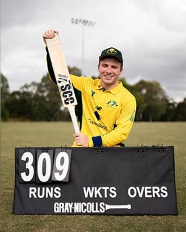 Steffan Nero bags 309 runs against New Zealand
