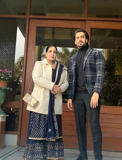 Sunny Singh with his mother
