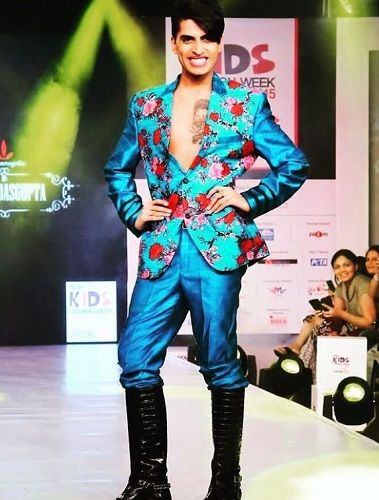 Sushant Divgikar in a fashion show