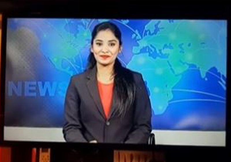 Swathi as a news anchor